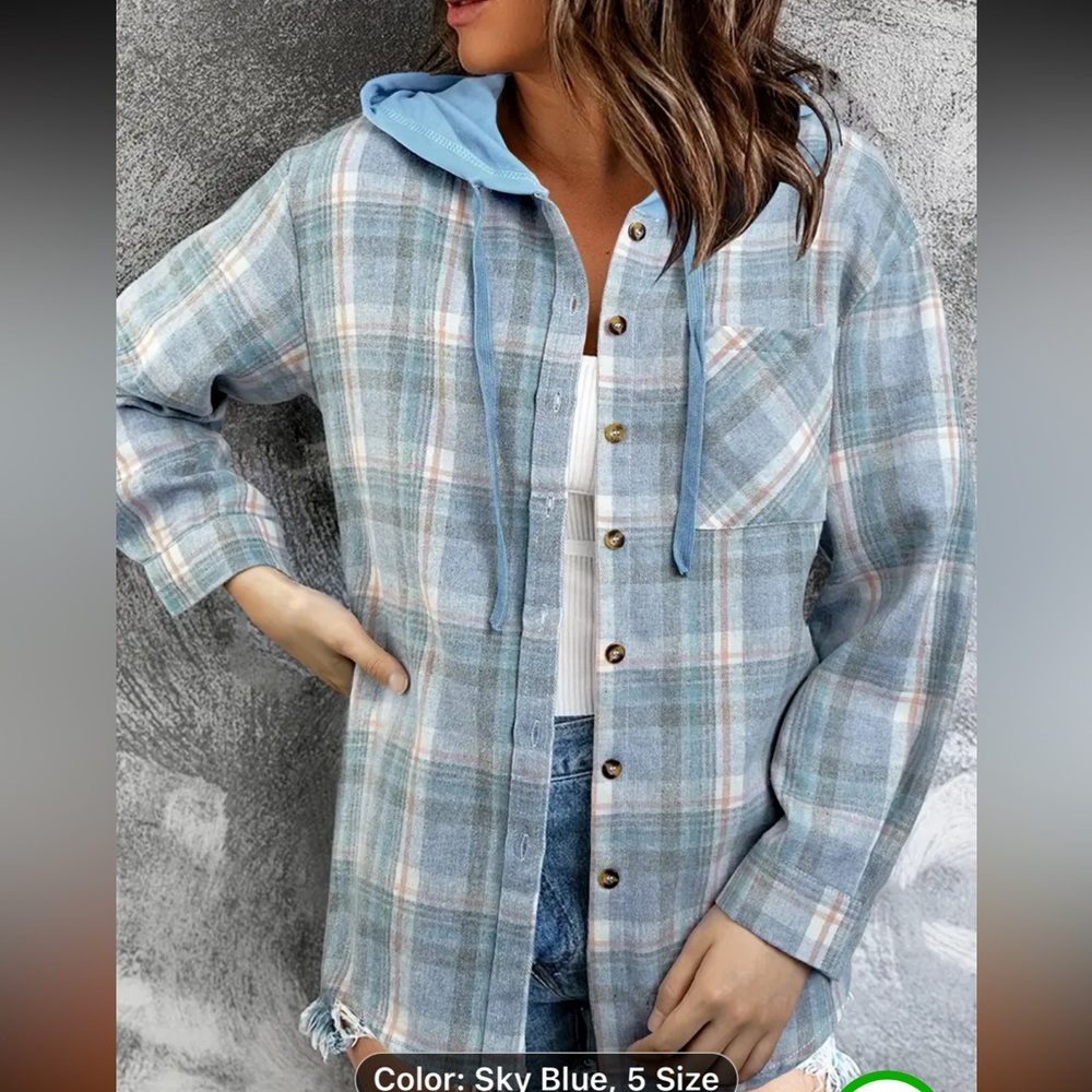 Flannel hoodie